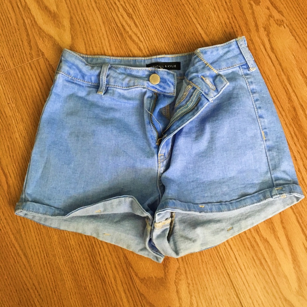 Pacsun Kendall and Kylie blue denim shorts